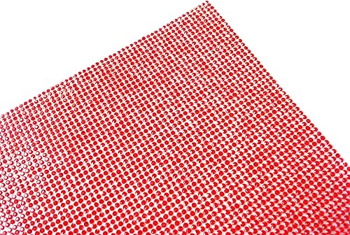 Calcomanía autoadhesiva con diamantes de imitación de cristal brillante, decoración de zapatos para teléfono móvil (rojo)