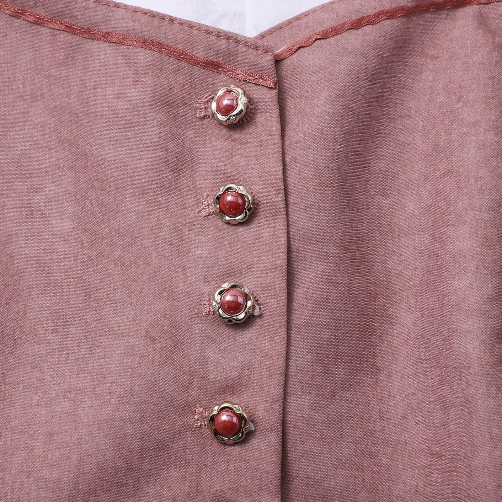 SKFLABOOF Dirndl Midi Damen Lang Trachtenrock Langes Grosse Grössen Samt Dindl Gr 50 Oktoberfest Outfit Dirndlkleid Modern Bluse Schürze Kurz Mit 'Dirndl Stretch Baumwolle