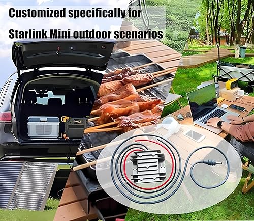 Miniatura 3 de Adaptador Starlink Mini de 12 V, convertidor de 12 V24 V a 30 V 3.5 A con cable de alimentación de CC, cable adaptador de alimentación de entrada de