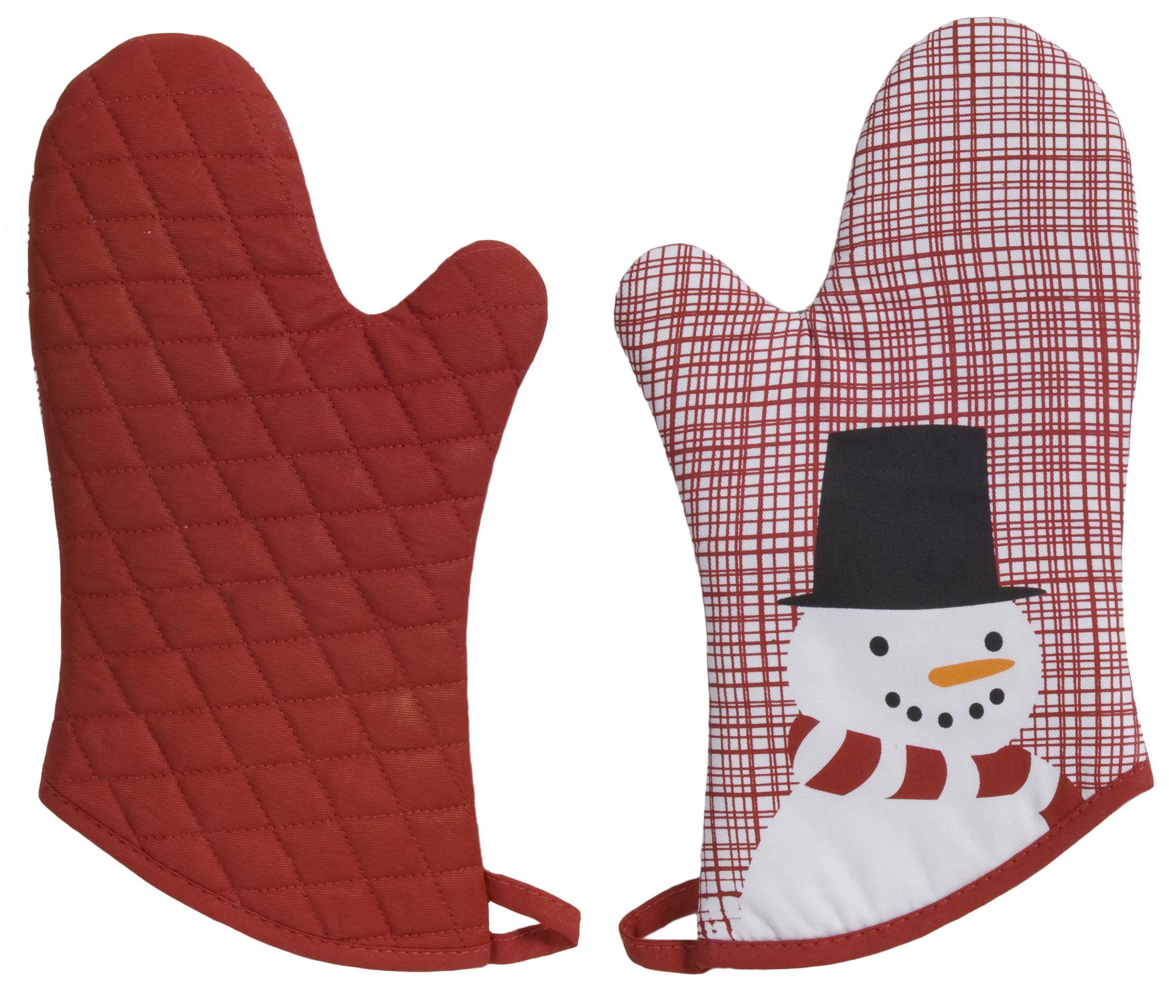 Gants de cuisine bonhomme de neige Now Designs : manique textile isolante et gant four