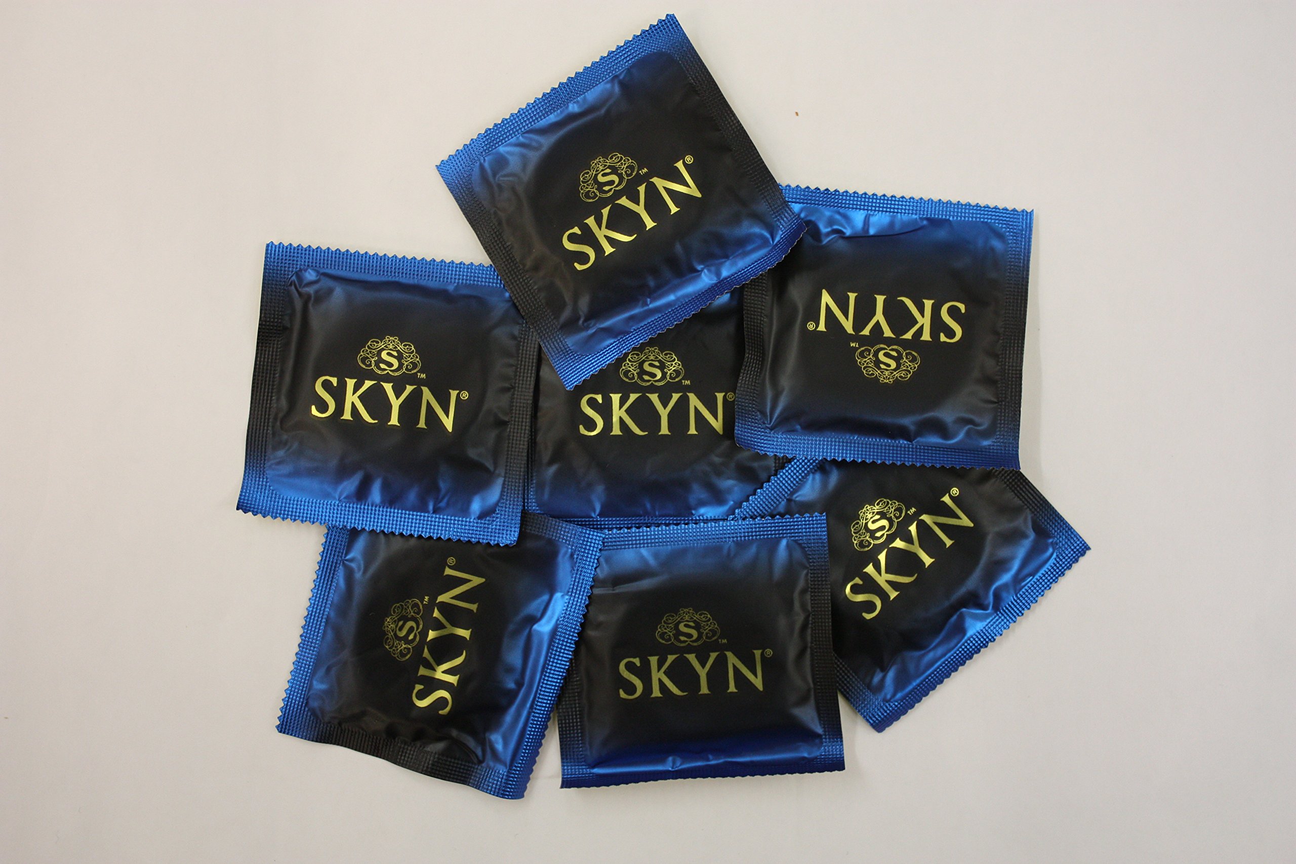 Mates Skyn Preservativi extra lubrificati, senza lattice - Confezione da 48 pezzi.