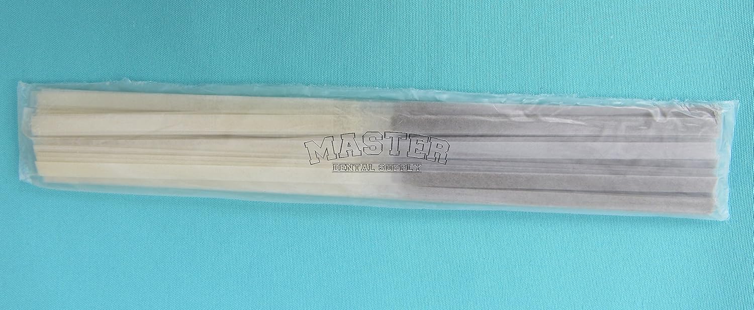 100 Dental Polishing and Finishing Strips Polyester Single Sided 4 MM FINE Medium Grit