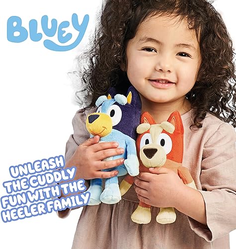 Miniatura 2 de Conjunto de animales de peluche Bluey Heeler Family de 4, 7-8 pulgadas, suave, figuras de peluche de Bingo, Bandido y Chilli, juguetes de peluche