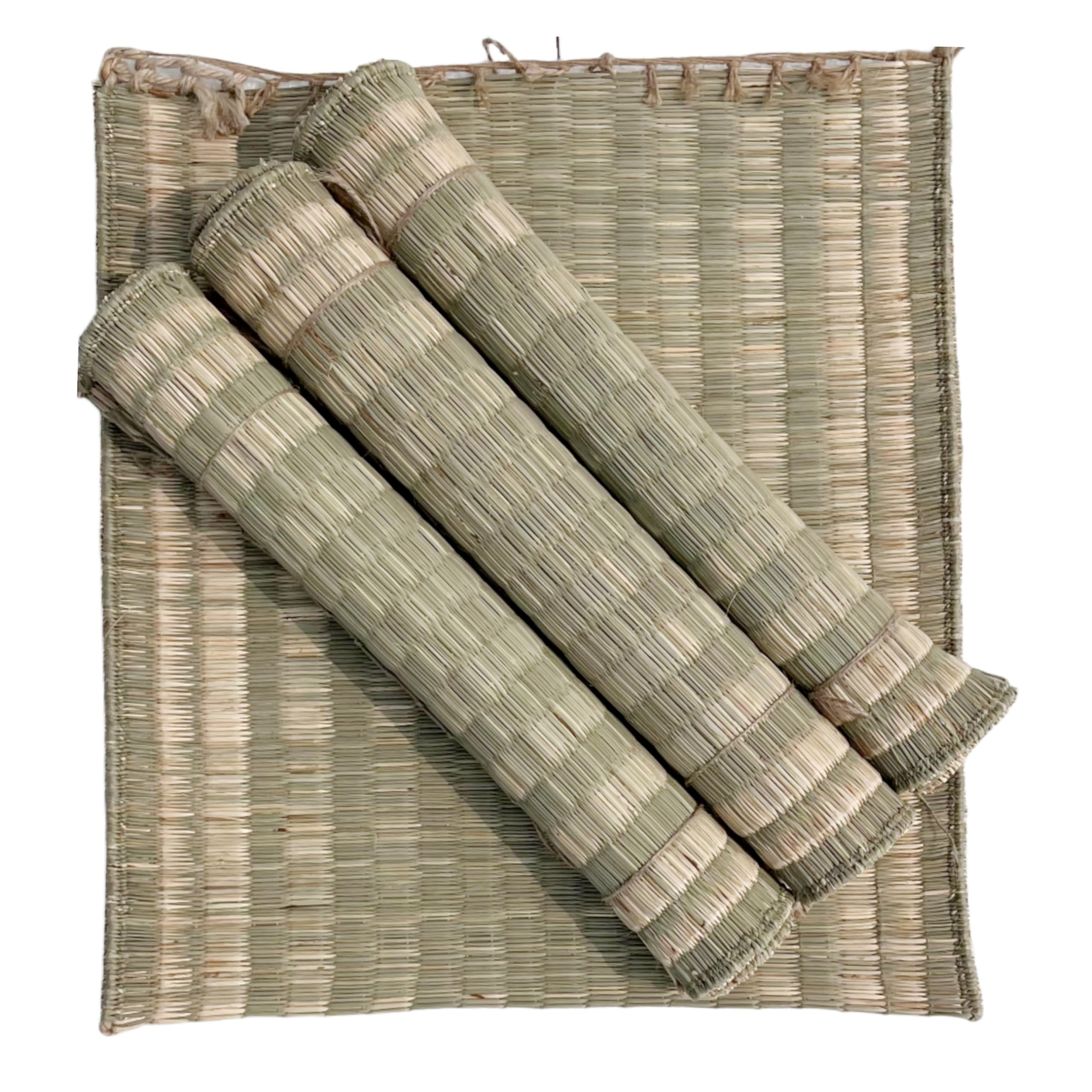 ORRIC Handmade Grass Kusha Aasan Eco Friendly Meditation Mat For Yoga& Aasan For Puja For Sitting Set Of 2 (Multi) (B0CYTDF1WF) Amazon Price History, Amazon Price Tracker