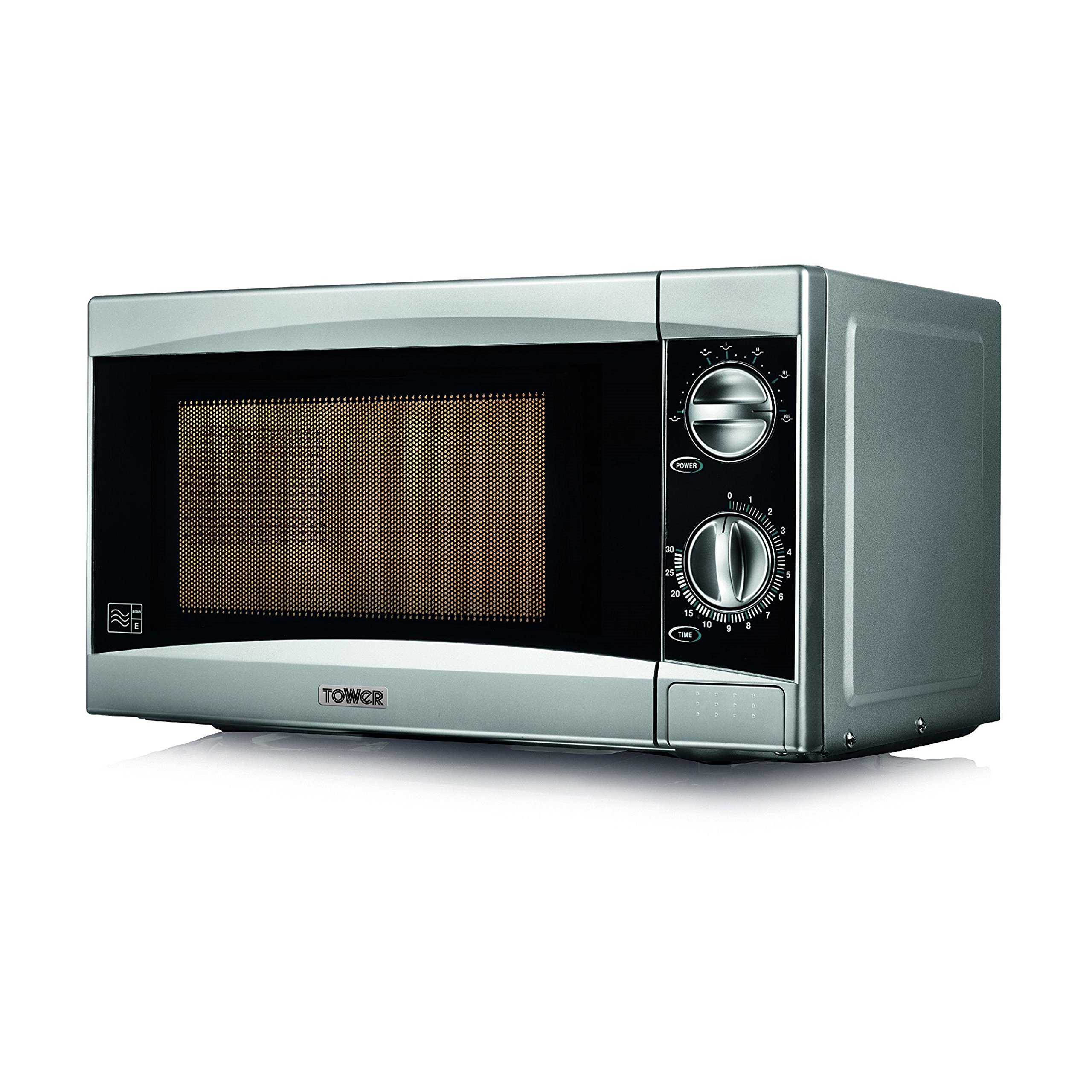 Tower Cavaletto Manual Microwave with 5 Power Levels and 35 Minute Timer, 800W, 20L, Midnight Blue & Rose Gold, T24038MNB — view 8