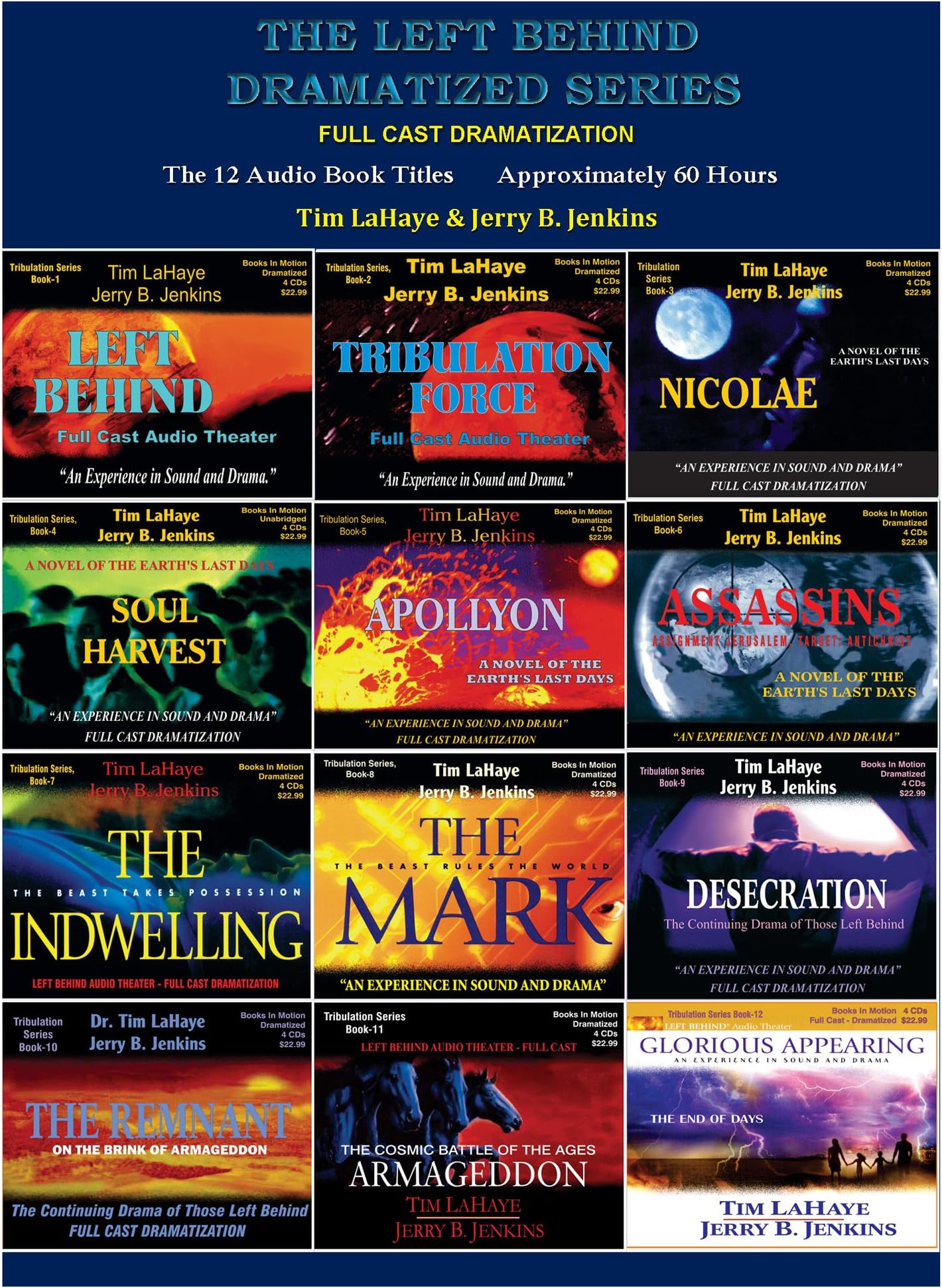 Left Behind Series (Dramatized in Full Cast) (Books 1-12) [CD] by Tim LaHaye & Jerry B. Jenkins Audio CD – January 1, 1999