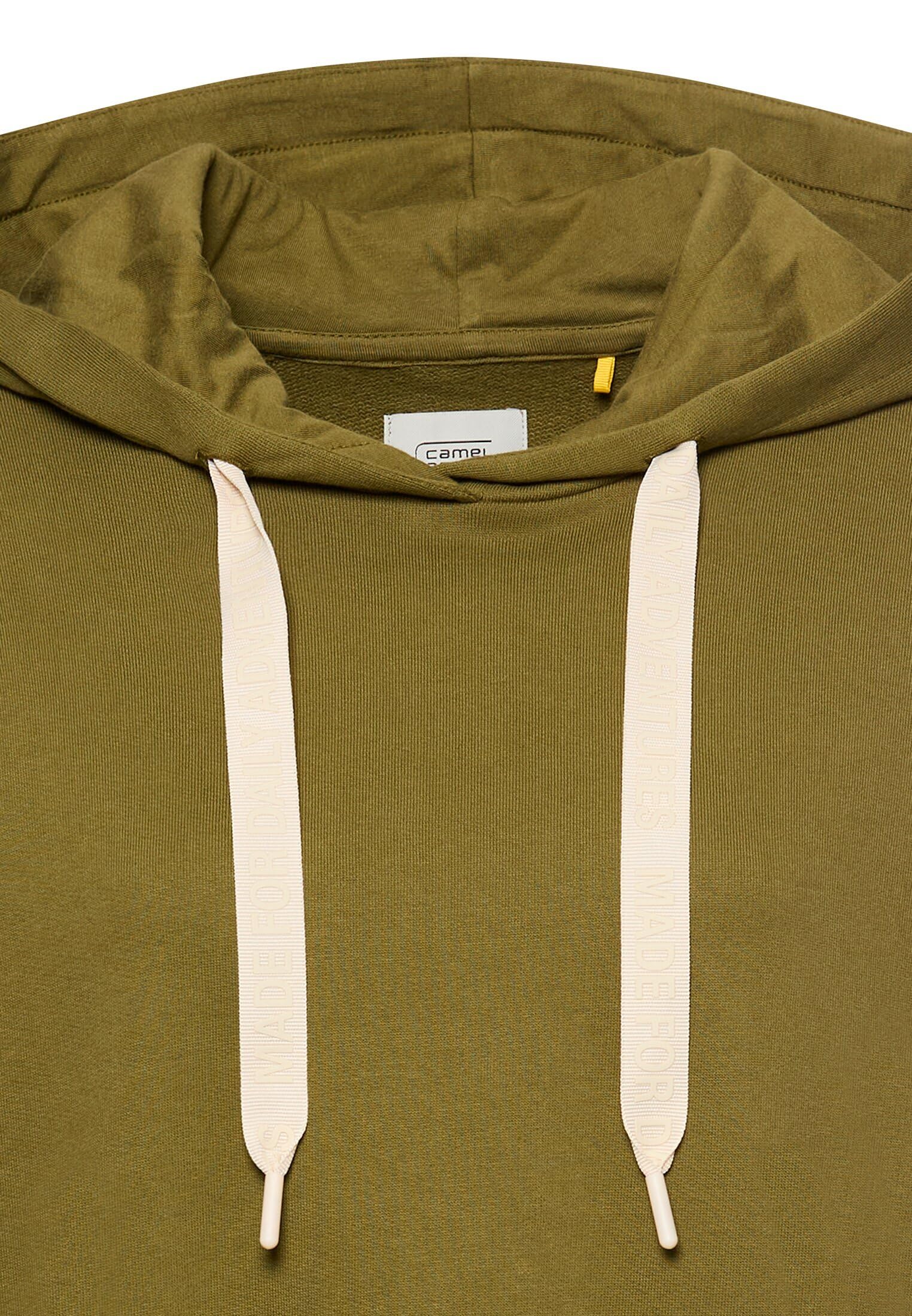 camel active Damen Hoodie aus Reiner Baumwolle