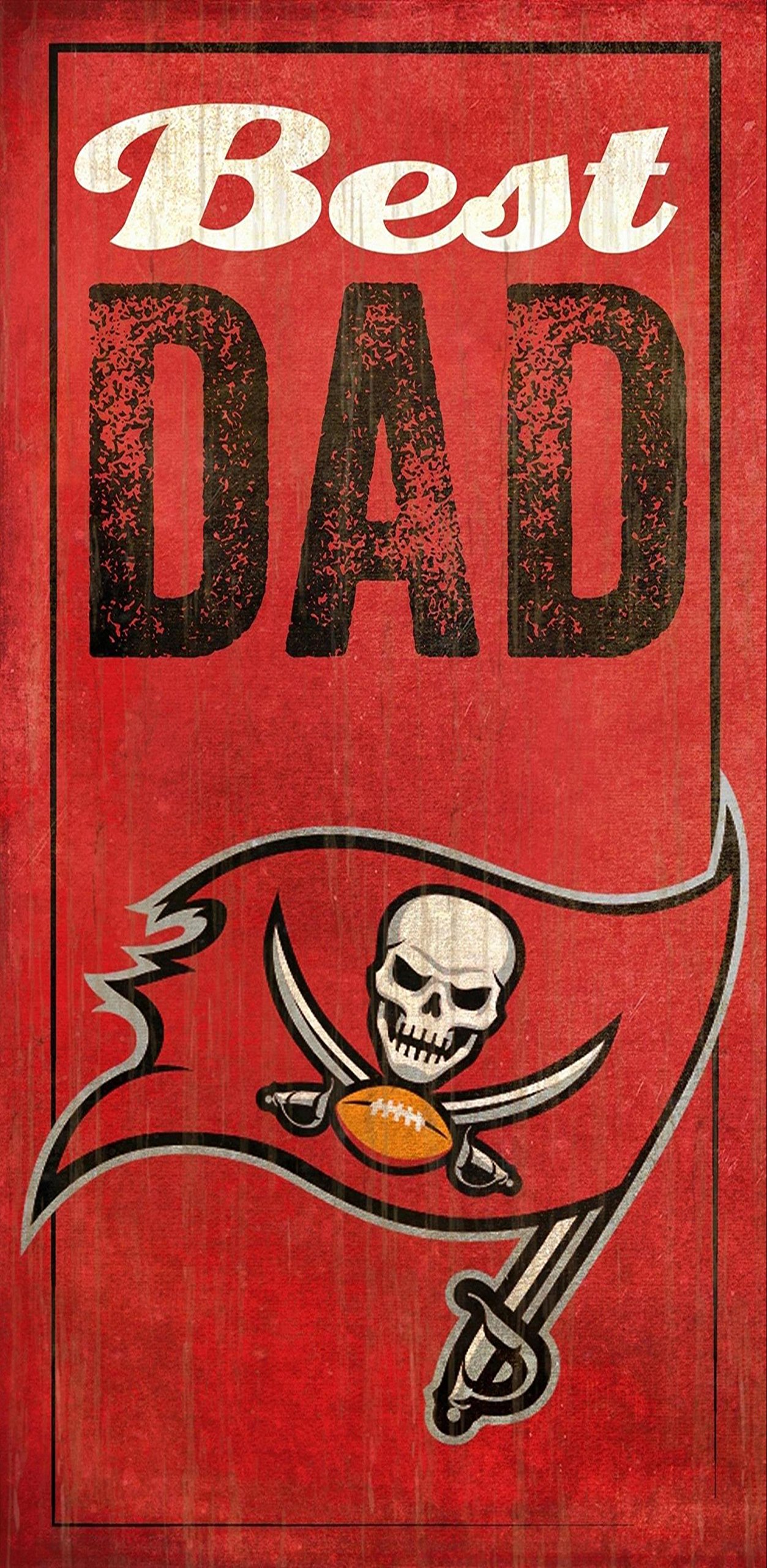 Fan Creations Tampa Bay Buccaneers Best Dad Sign, Multicolored