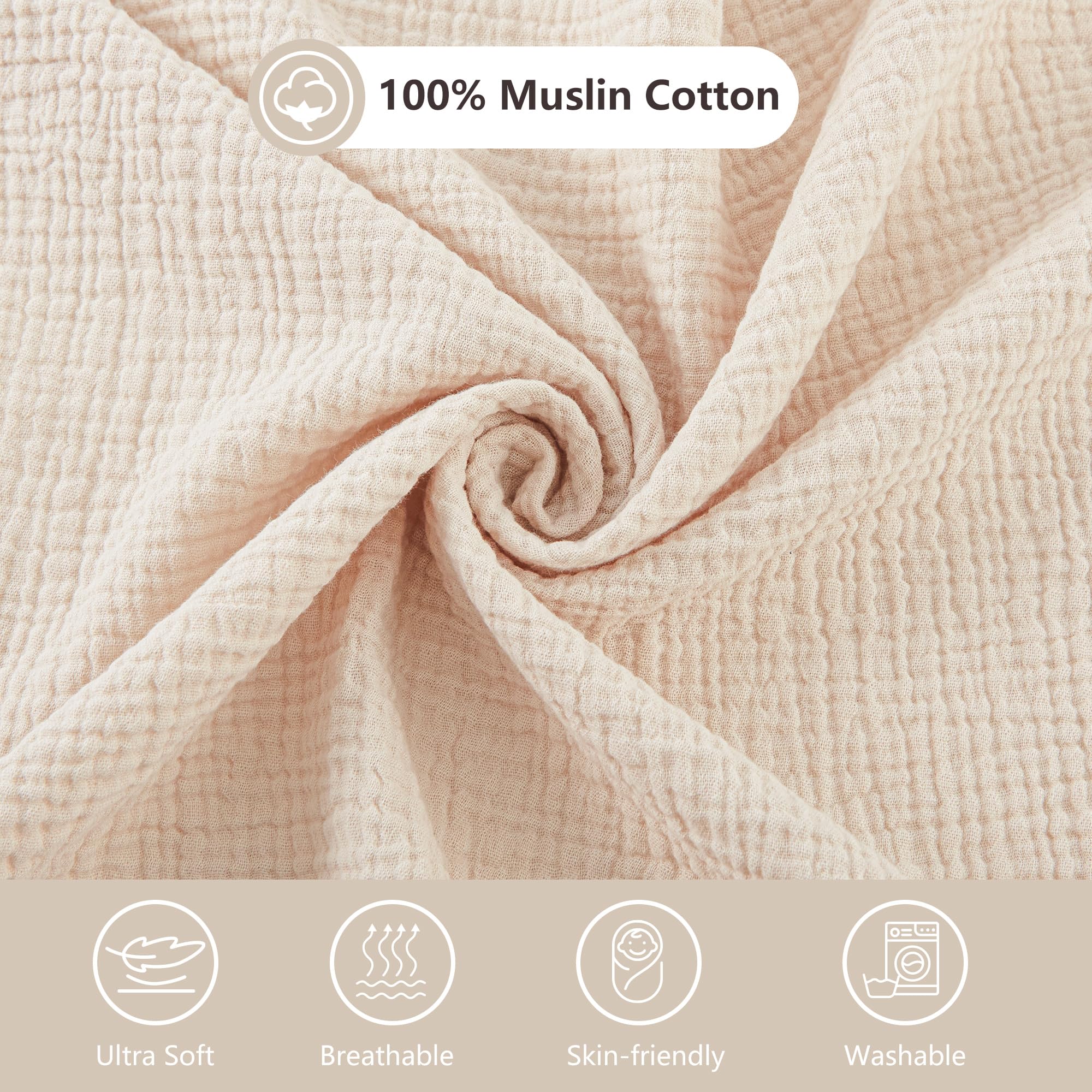 Muslin Moses Basket Sheets 2 Pack - Image 3