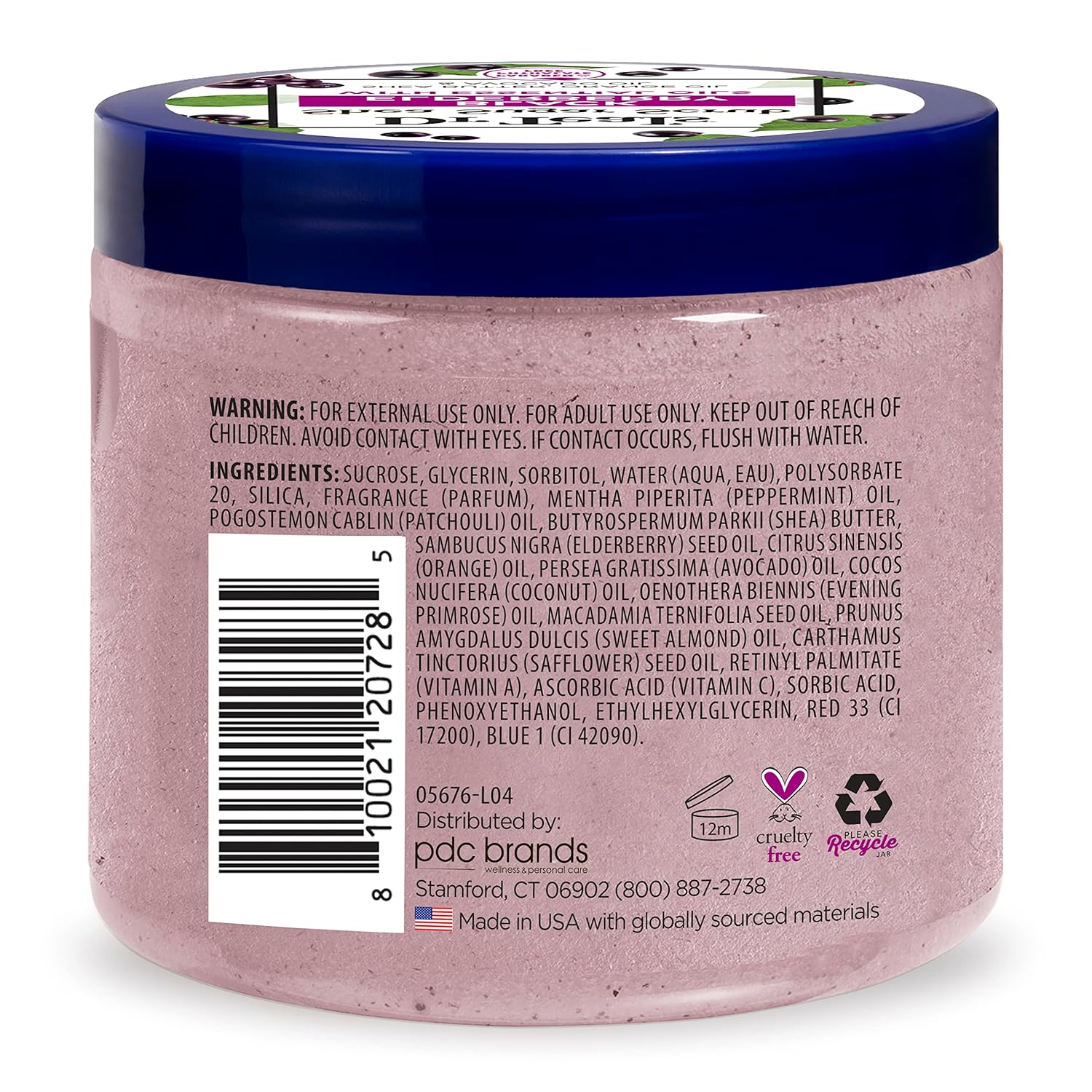 Dr Teal's Shea Sugar Body Scrub, Black Elderberry with Essential Oils, 19 oz (Pack of 3) - Image 8