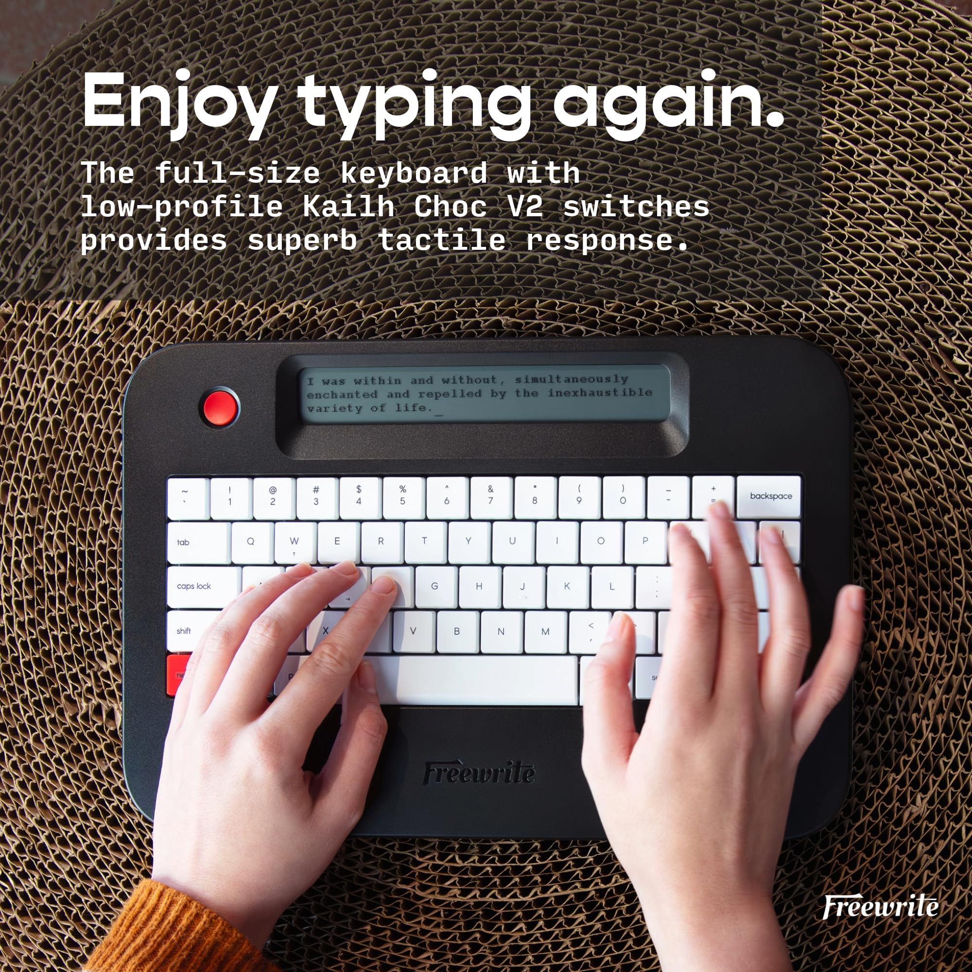 【ほぼ新品】Free write alpha Alpha Raven Black With Backlight - Freewrite Store