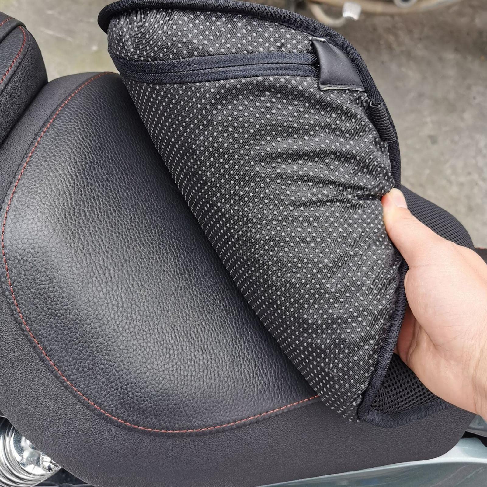 DIESEL 椅子 SKYJDM Foldable Motorcycle Gel Seat Cushion, Large 3D