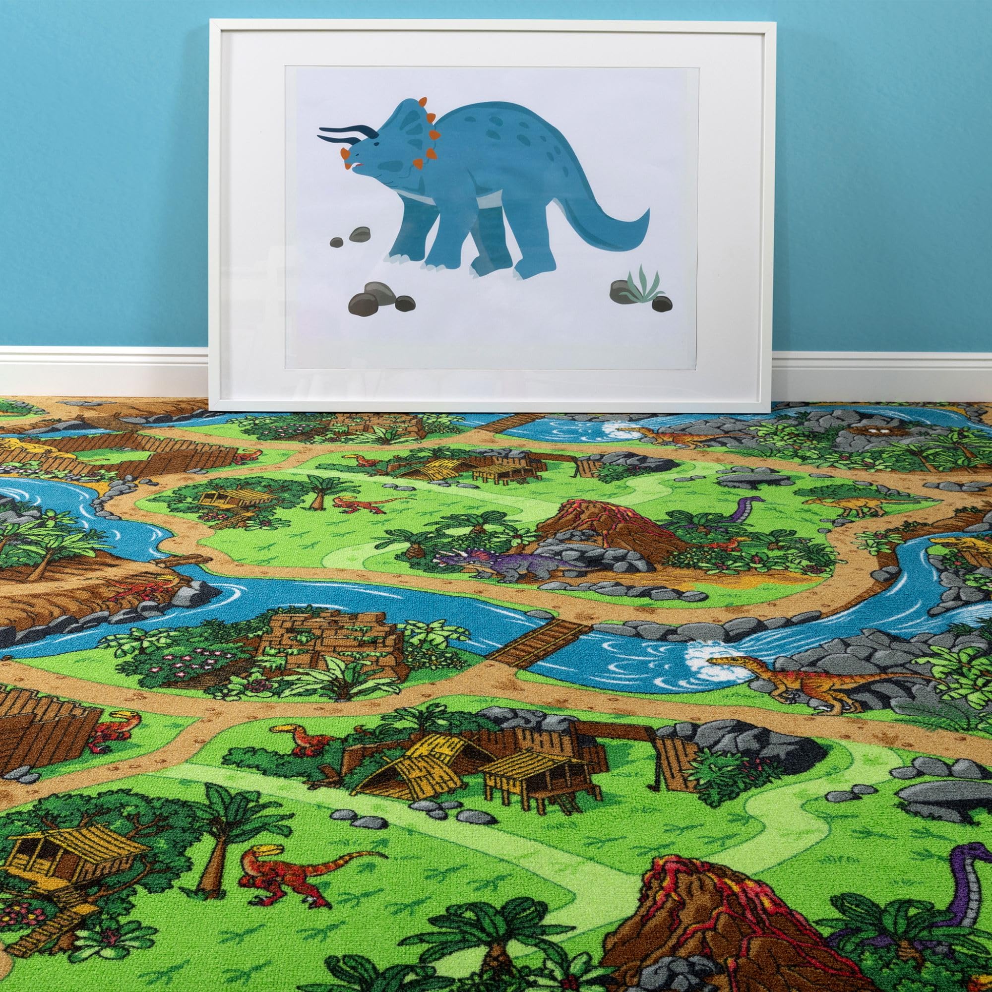 Steffensmeier Teppichboden Buddy Meterware | Auslegware für Kinderzimmer | Spielteppich