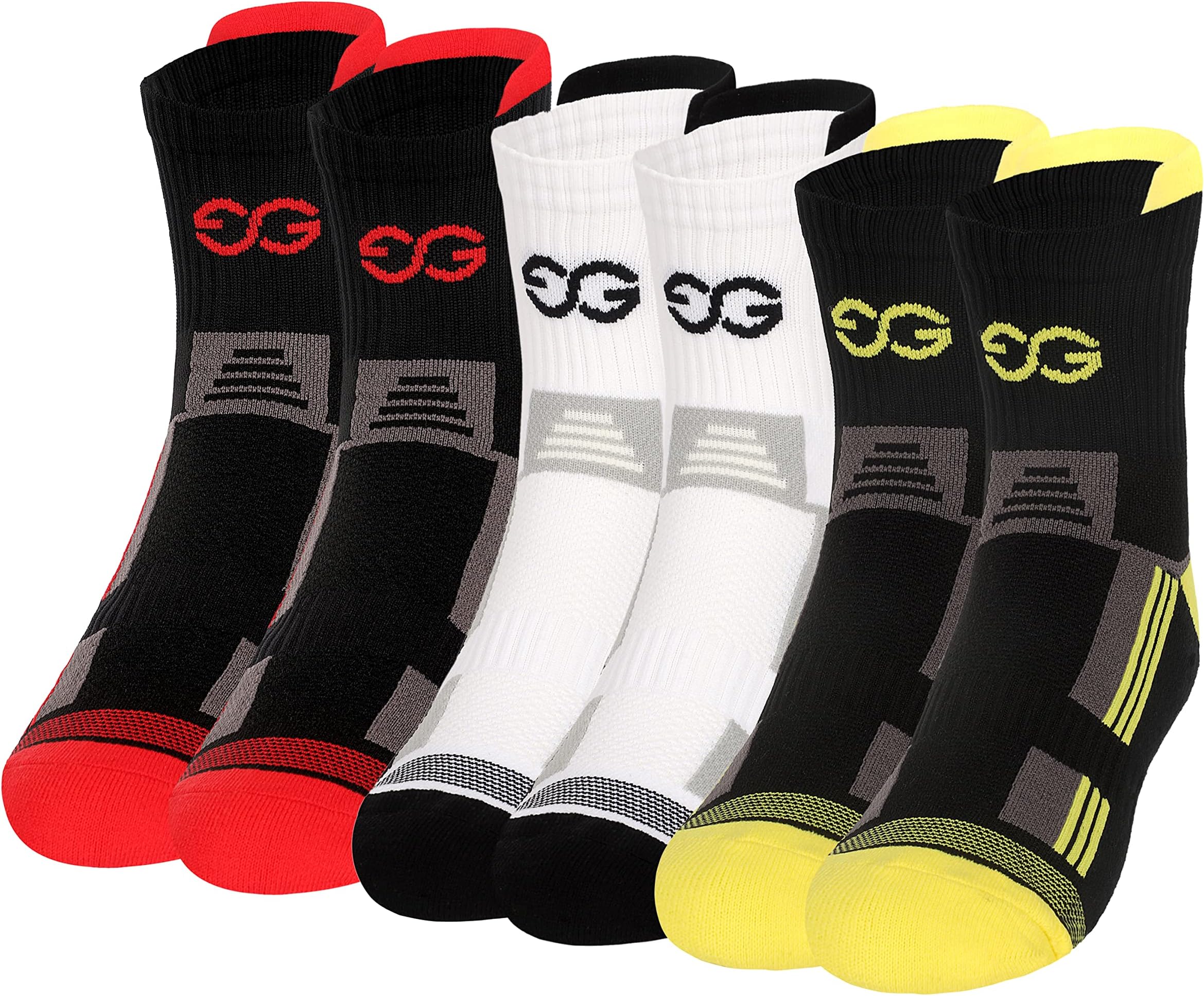 - Marathon Running Multi Featured Ankle Length Socks for Men Pack of 3