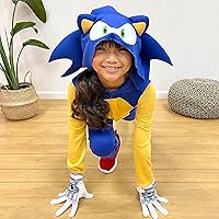 Vista 3 de Disguise Sonic Costumes for Kids, Official Sonic Prime Character Hooded Jumpsuits