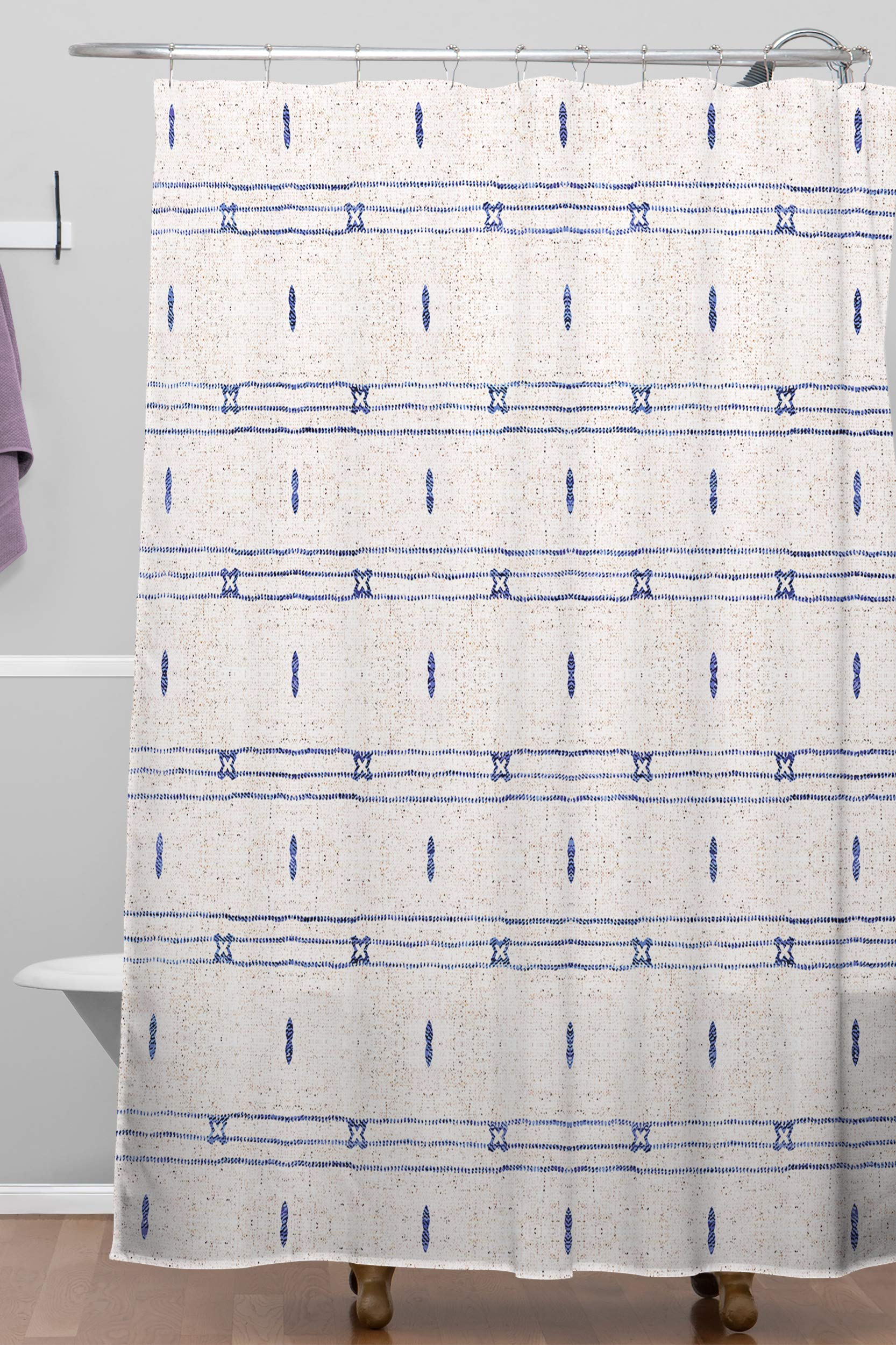 Deny Designs Holli Zollinger - Cortina de Ducha de Lino francés, 182,88 x 175,3 cm, Color Neutro