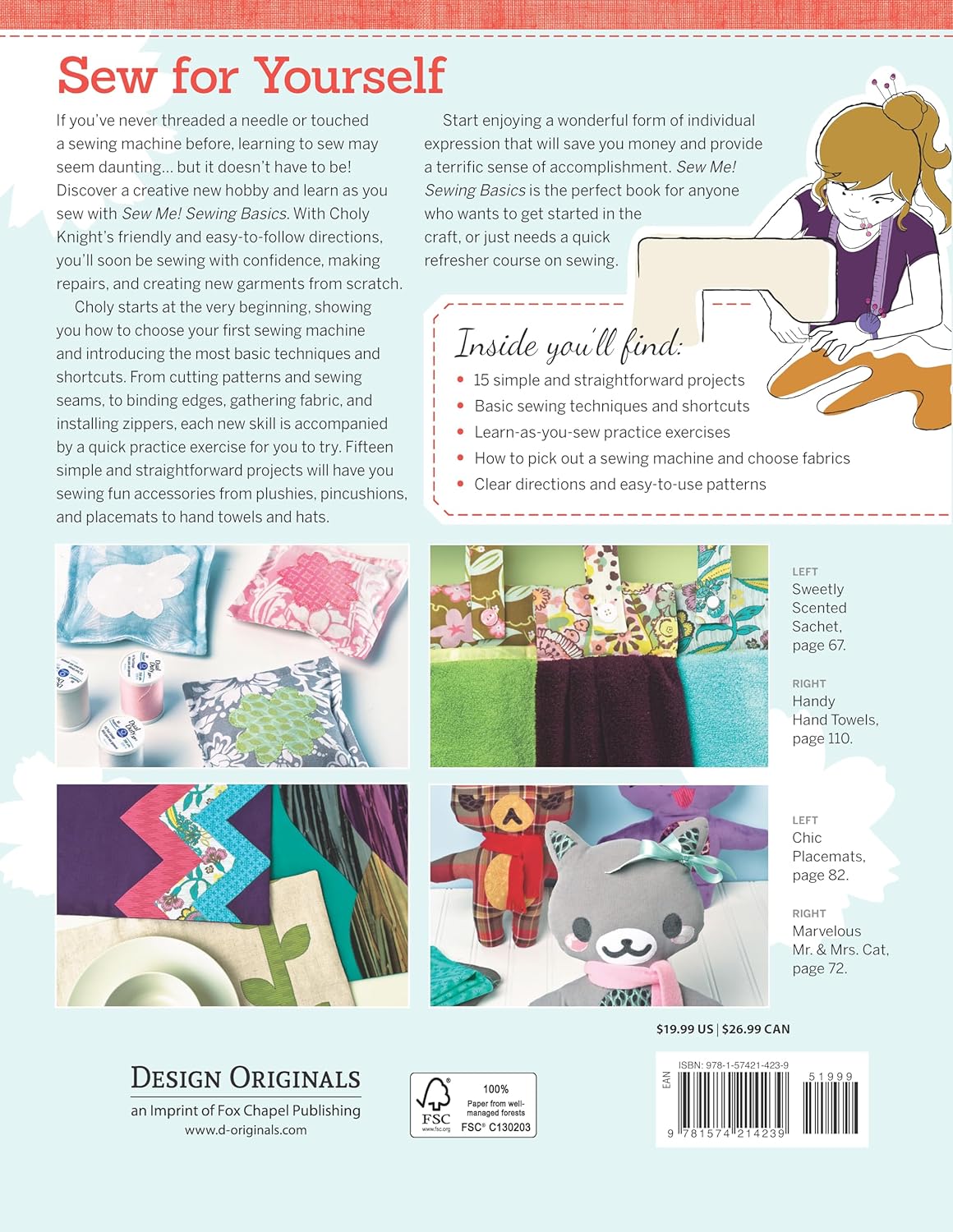 Sew Me! Sewing Basics: Simple Techniques and Projects for First-Time Sewers (Design Originals) Learn to Sew for Beginners with Easy Step-by-Step Projects from Seams to Zippers - Image 2