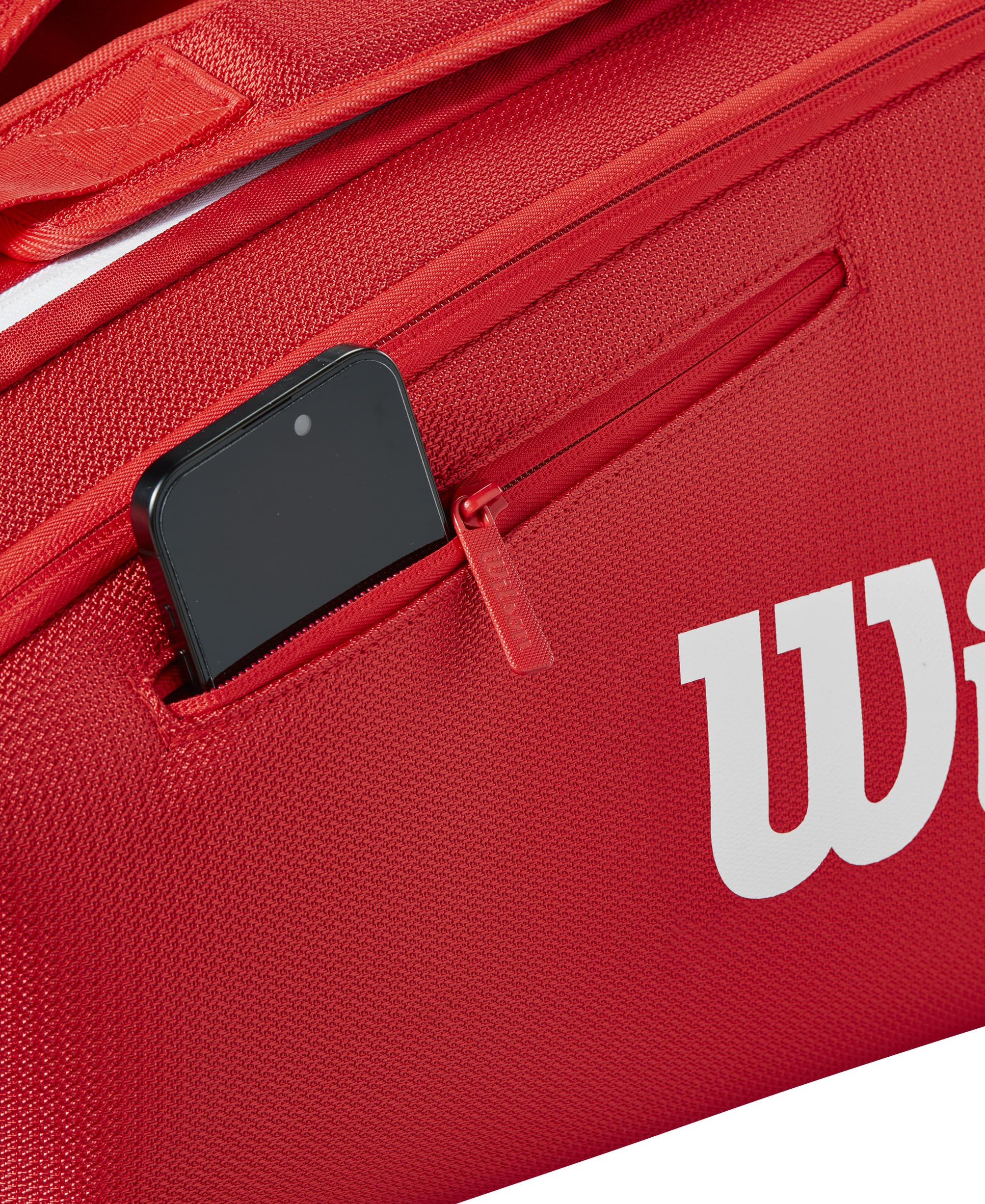 Wilson TOUR テニスラケットバッグ 大容量 THERMOGUARD 赤 美品 Wilson（ウイルソン） テニスバッグ・ケース SUPER TOUR RED 15PK