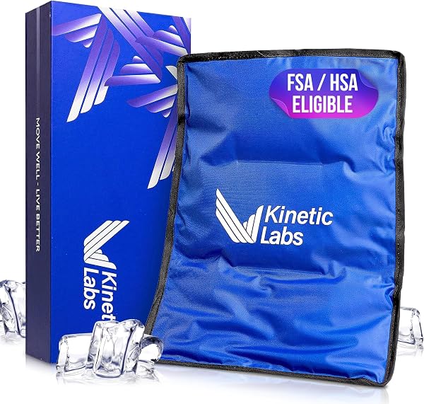 Kinetic Labs Large Gel Ice Pack for Pain Relief