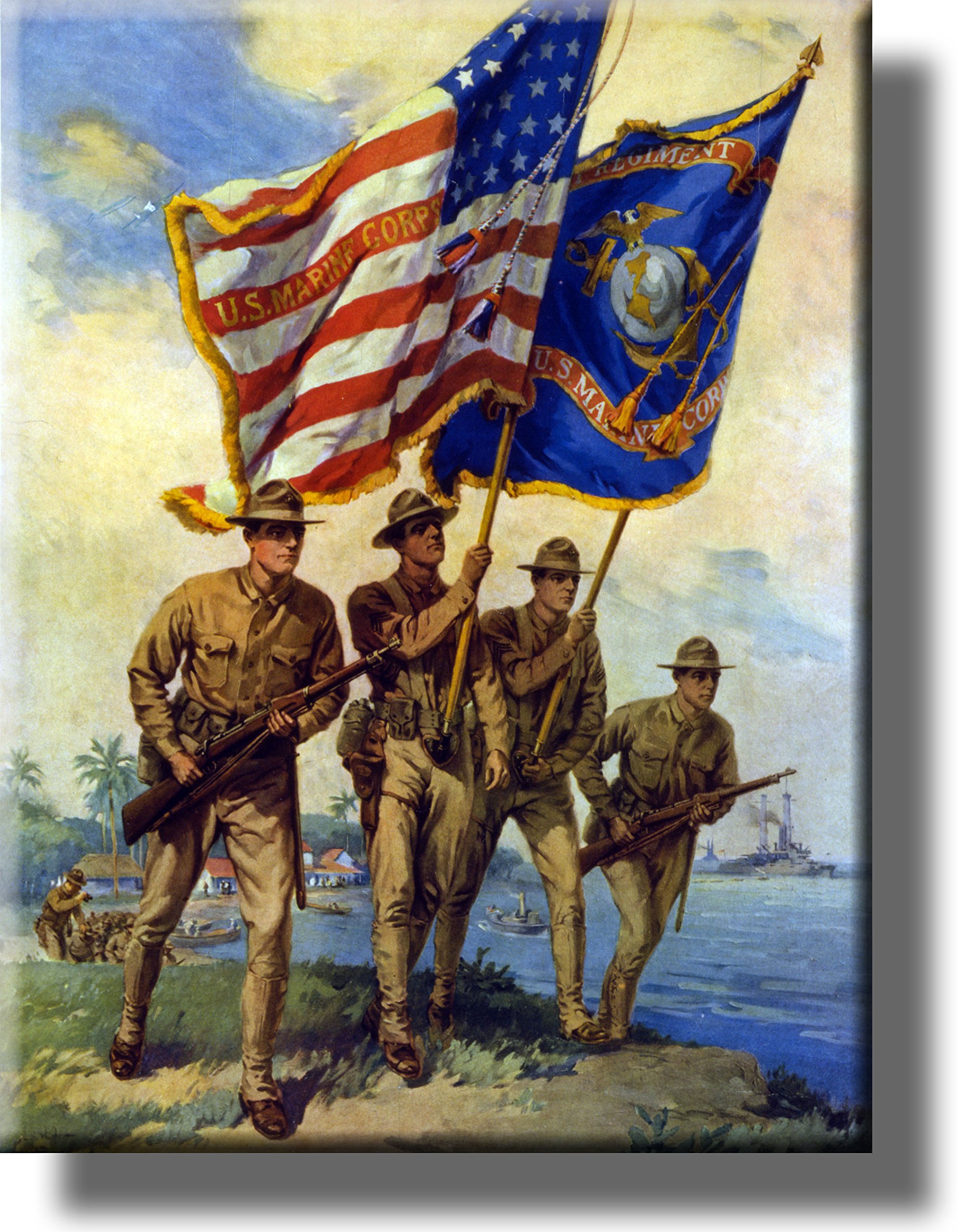 Amazon.com: ArtWorks Decor United States Marine Corp Picture on