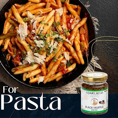 Miniatura 3 de Spartacus - Trufas negras conservadas en aceite de oliva virgen extra, condimento gourmet perfecto para pizza, pasta, ensaladas, papas, carne y
