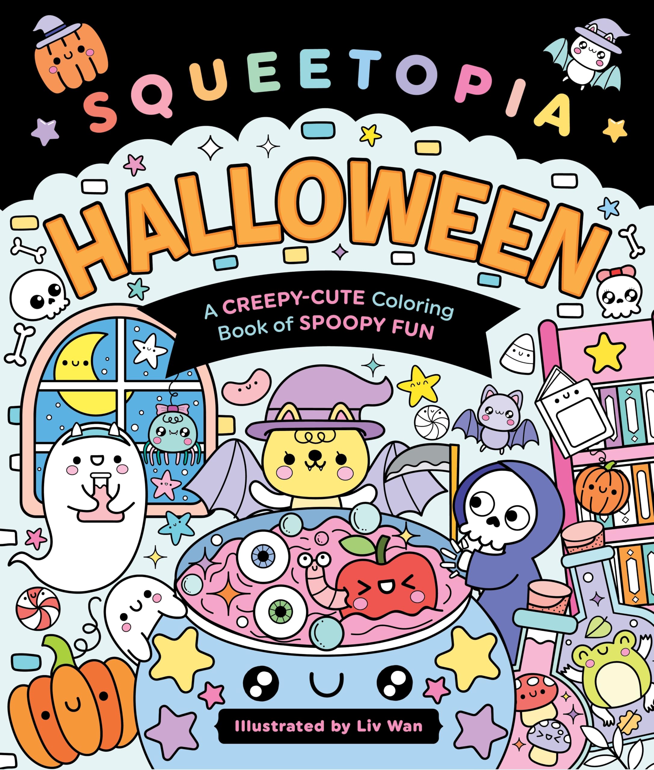 Squeetopia: Halloween: A Creepy-Cute Coloring Book of Spoopy Fun