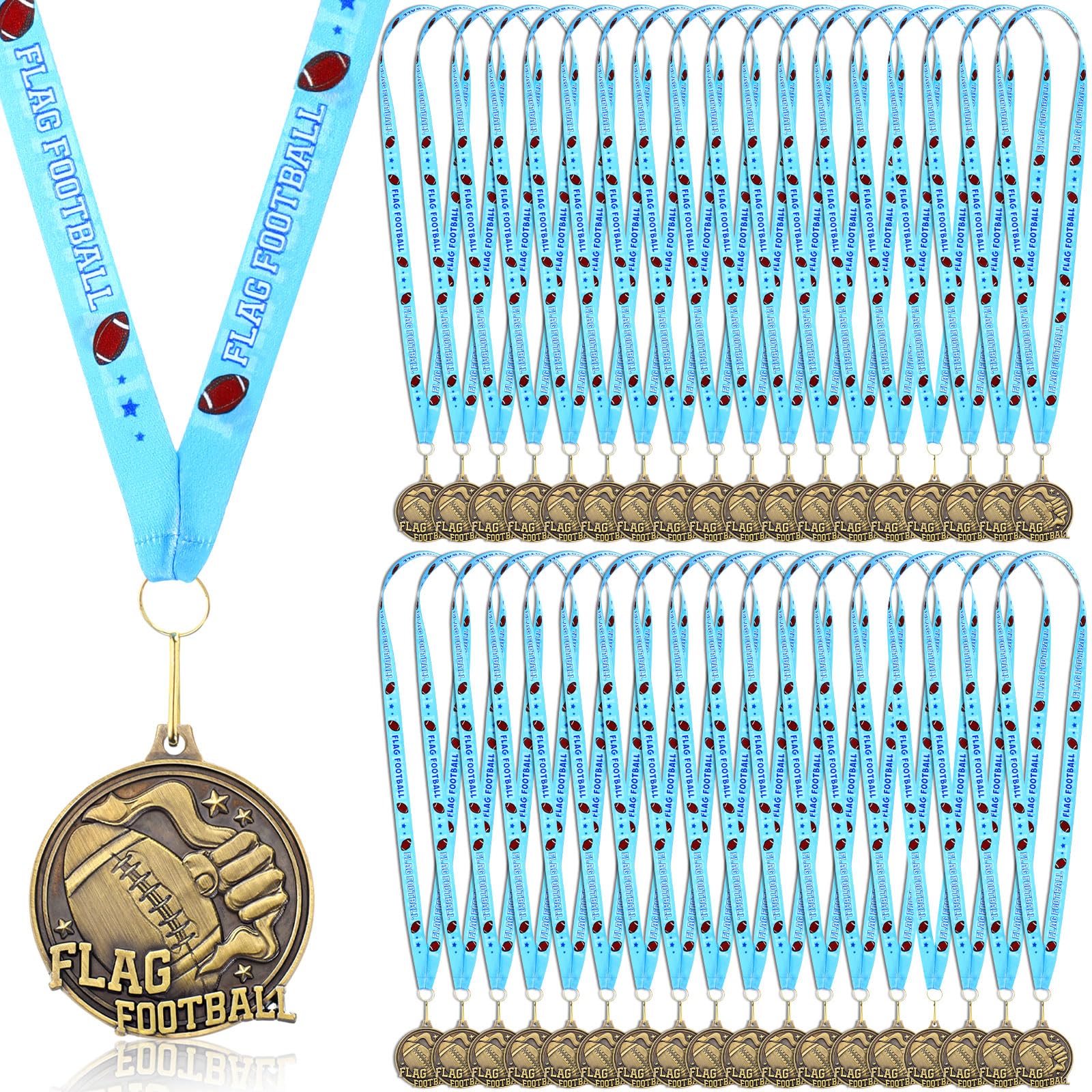 Loetere Award Medals 2'' Awards Trophy with Neck Ribbon Winner Prizes Bulk Gifts for Team Tournaments Prize Participation Competitions Achievement