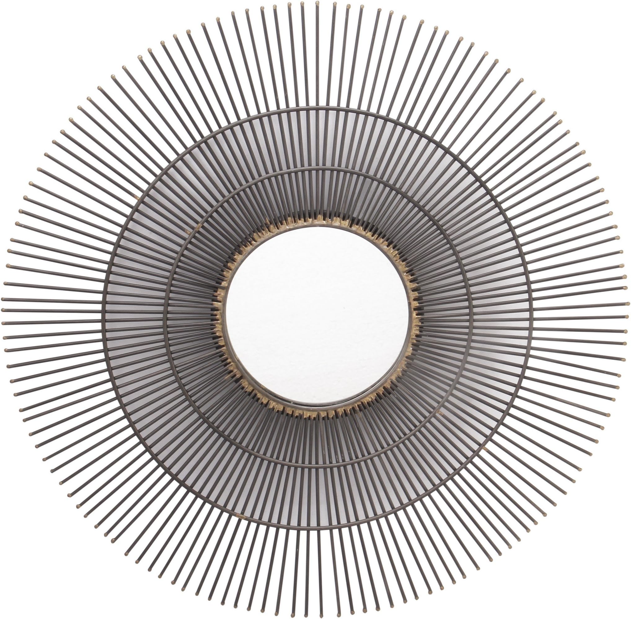 Anasa Decor Decorative Glass Mirror (63.5 cm x 3.81 cm x 63.5 cm, Brown)