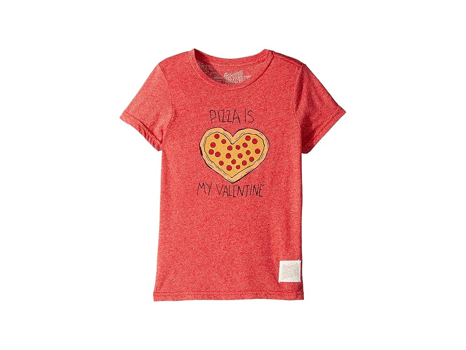 

The Original Retro Brand Kids Pizza Is My Valentine Mocktwist Tee (Little Kids/Big Kids) (Mocktwist Red) Boy's T Shirt