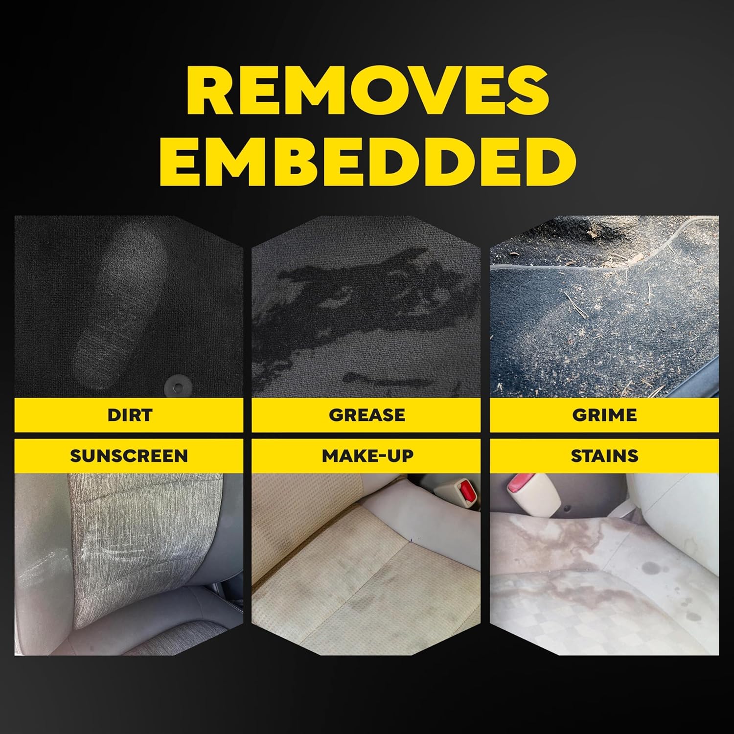 Meguiar's Carpet & Cloth Kit,This Car Care Kit includes a Premium Fabric & Carpet Cleaner and Accessories,A Plush Microfiber Towel and 4” Drill Brush Attachment to Thoroughly Clean Interiors, Kit