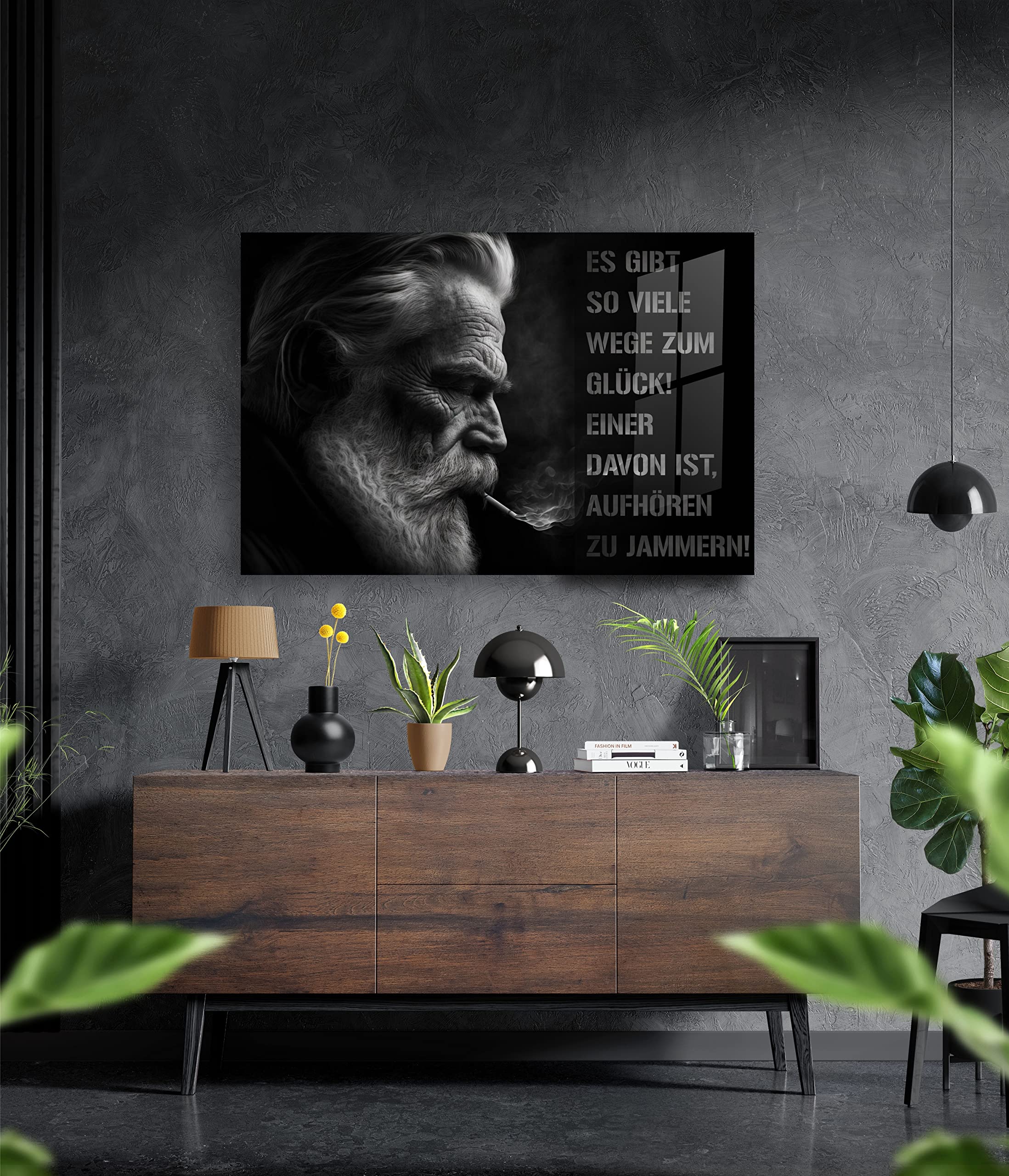 Manschin-Laserdesign Premium Wandbild aus Acrylglas oder Aluminiumverbund - KEIN LEINWANDBILD - modern design - Motivationsbild - Mindset (Acrylglas, 90x60cm)