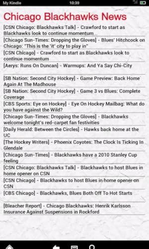 Chicago Hockey News (Kindle Tablet Edition)