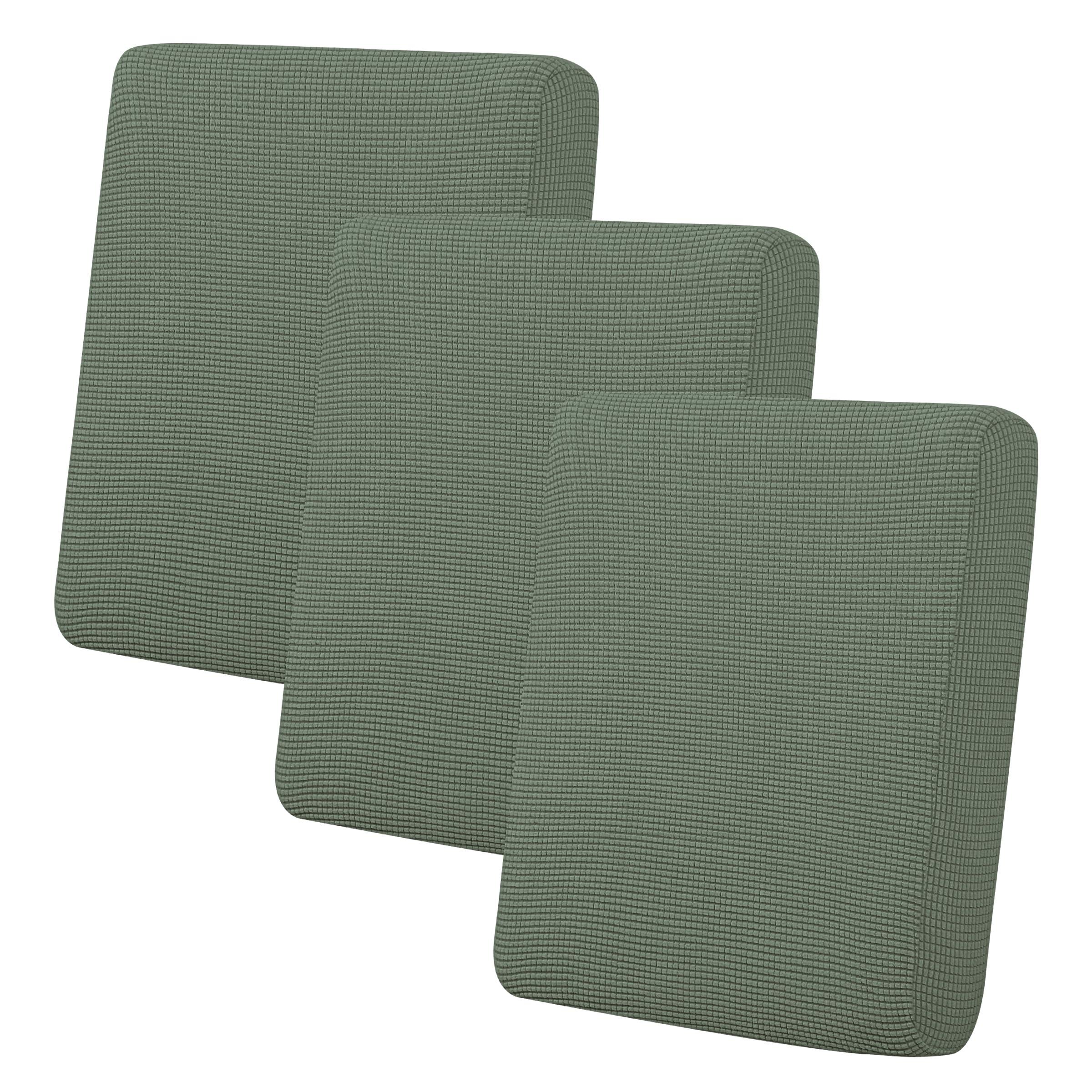 Easy-Going Stretch 3 Pieces Couch Cushion Cover for Sofa Seat