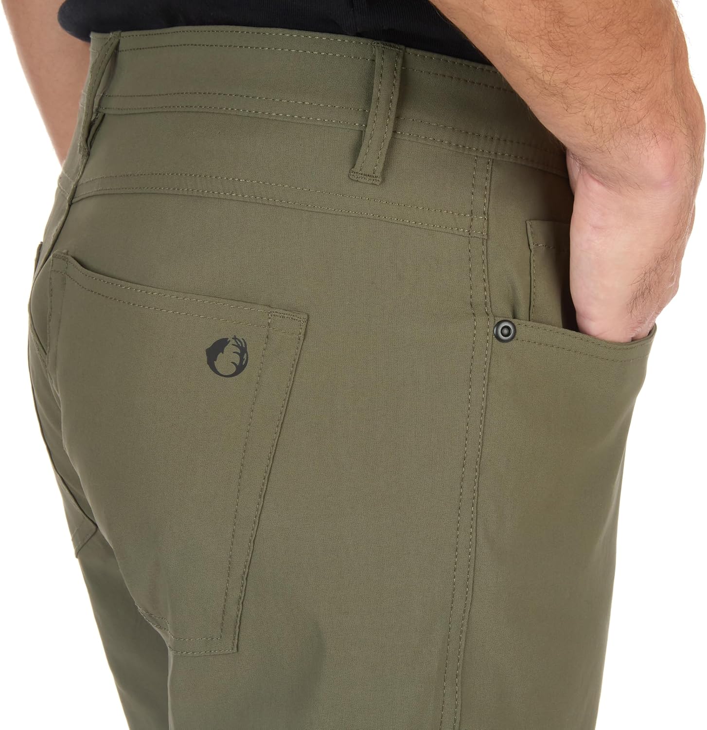 The American Outdoorsman Men's 5-Pocket Stretch Nylon Pants - Multiple Pockets for Storage - Travel Pants - Image 3