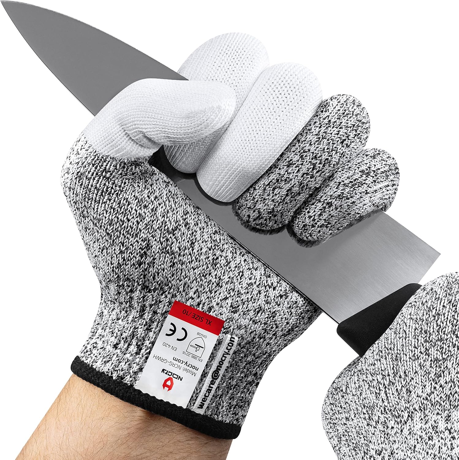 NoCry Cut Resistant Work Gloves for Women and Men, with Reinforced