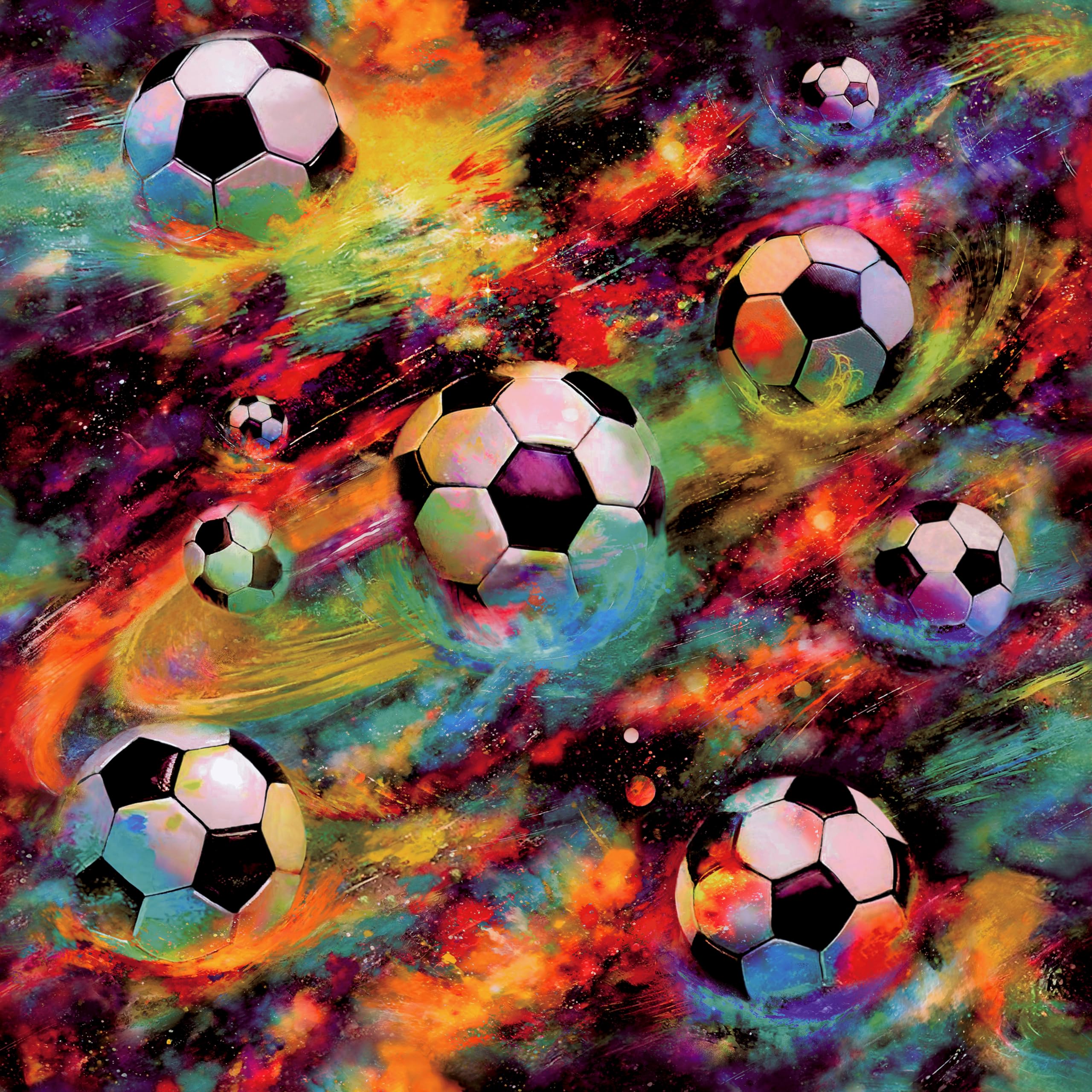 Holden Décor Holden Football Galaxy Space Soccer Ball Childrens Nursery Kids Bedroom Wallpaper from B&Q