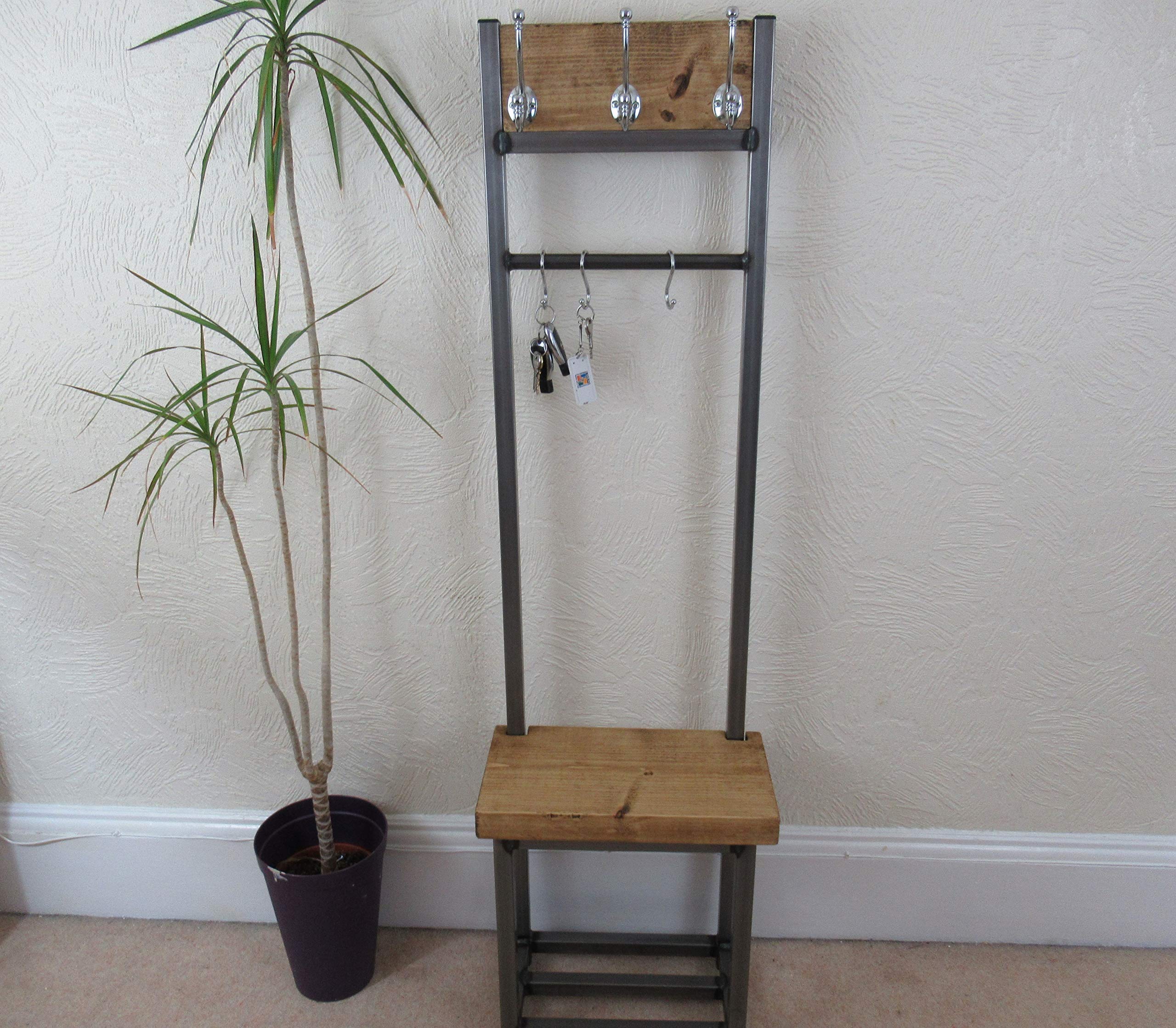 Coat Stand With Seat And Shoe Rack Narrow Hallway Coat