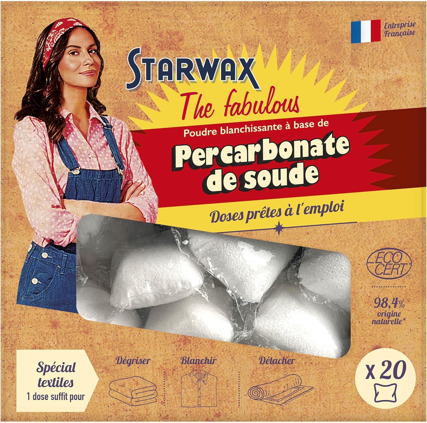 STARWAX FABULUS ნატრიუმის პერკარბონატი, 20 x 20 გ