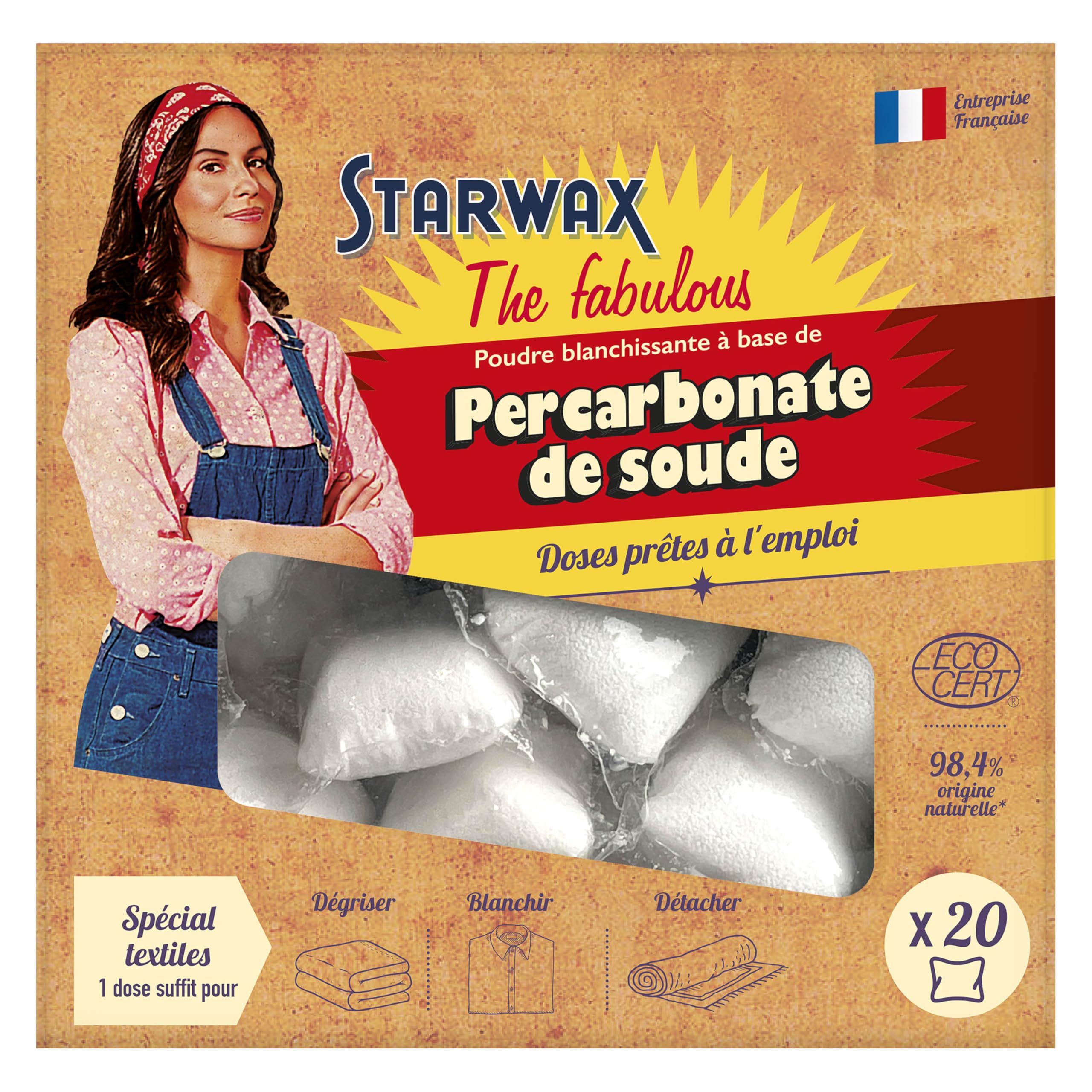 STARWAX FABULOUS Sodium Percarbonate Doses 20 x 20 g