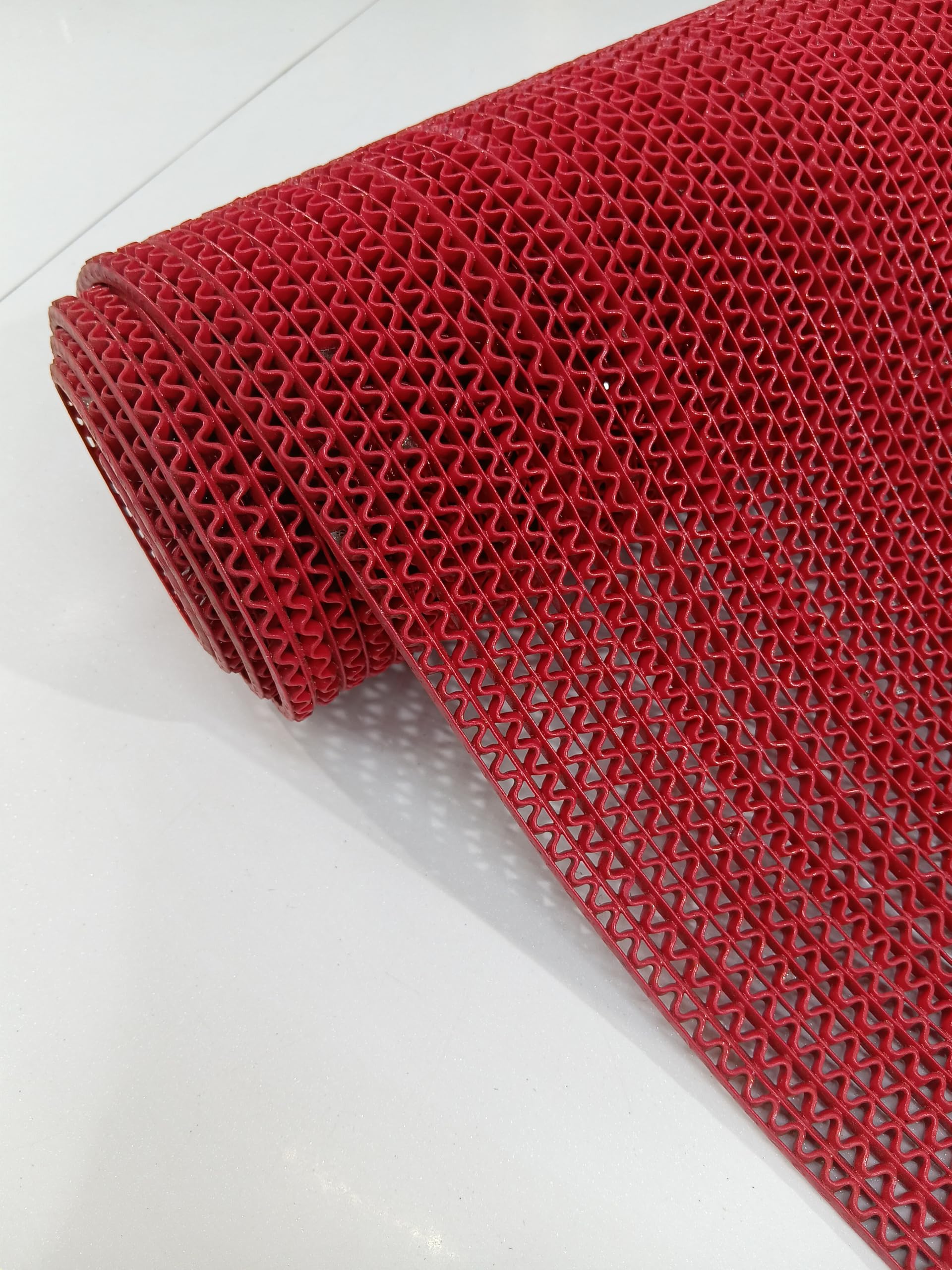 Blue PVC Anti-Slip Mat Roll with Open Mesh Pattern (Red, 2x4 Feet)-image-24