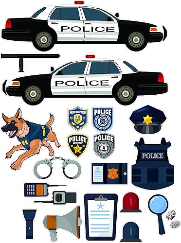 Epic Designs Calcomanías de equipo de policía, calcomanías de pared extraíbles y reposicionables, arte de pared para cualquier habitación de niños disponible en Yaxa Colombia