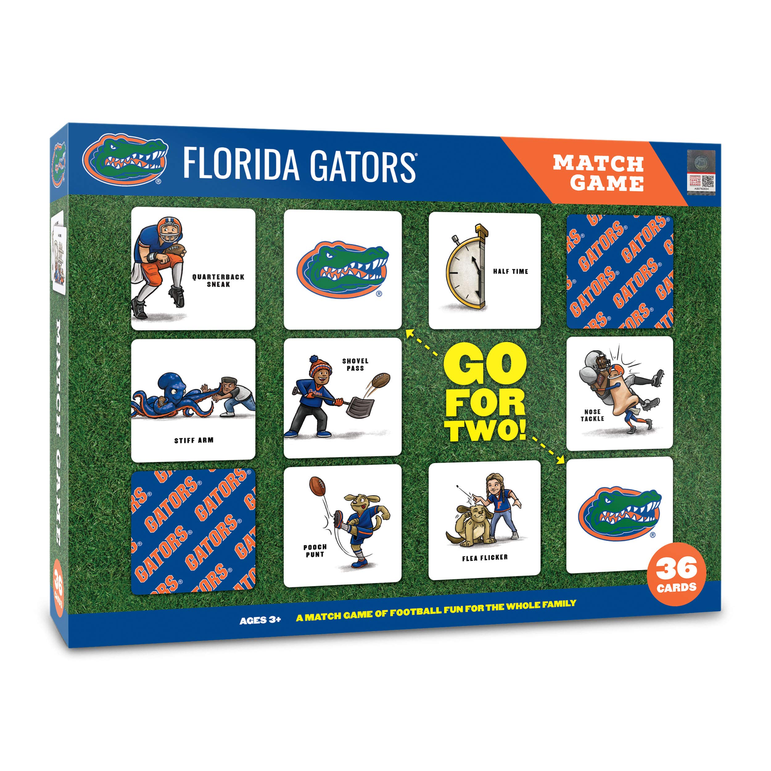 YouTheFan NCAA Officially-Licensed Memory Match Game - Humorous, Team-Specific, Original Hand-Drawn Artwork, Fun for the Whole Family, for Fans Young and Old
