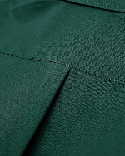 Miniatura 3 de Alimens & Gentle - Camisa Oxford unicolor para hombre, de mangas largas, con botones y bolsillo, de vestir, informal o para el trabajo