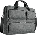DOMISO Business Laptop Briefcase Waterproof Messenger Shoulder Bag for 15.6 & 17.3 Inch Laptops