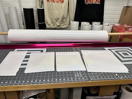 Miniatura 6 de Clear Holographic Snow Cold Laminating Sheets Self Adhesive (12 x 12)