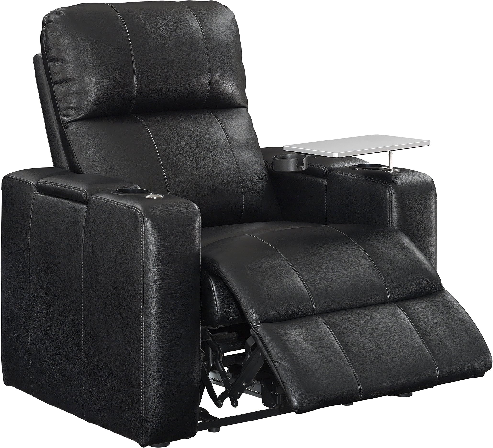 Pulaski Larson Theatre Recliner, 38.0" L X 39.5" W X 43.0" H, Black