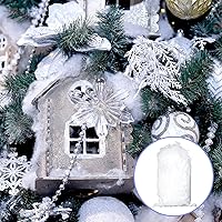 Vista 8 de Tatuo 7 oz Fake Snow 200 g Per Bag Artificial Fake Cotton Christmas White Cloud Faux Fluffy Snow Indoor Soft for Winter Christmas Tree Mantle