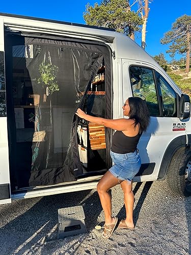 Miniatura 7 de VanEssential Pantalla magnética para puerta corredera diseñada para Ram Promaster Van