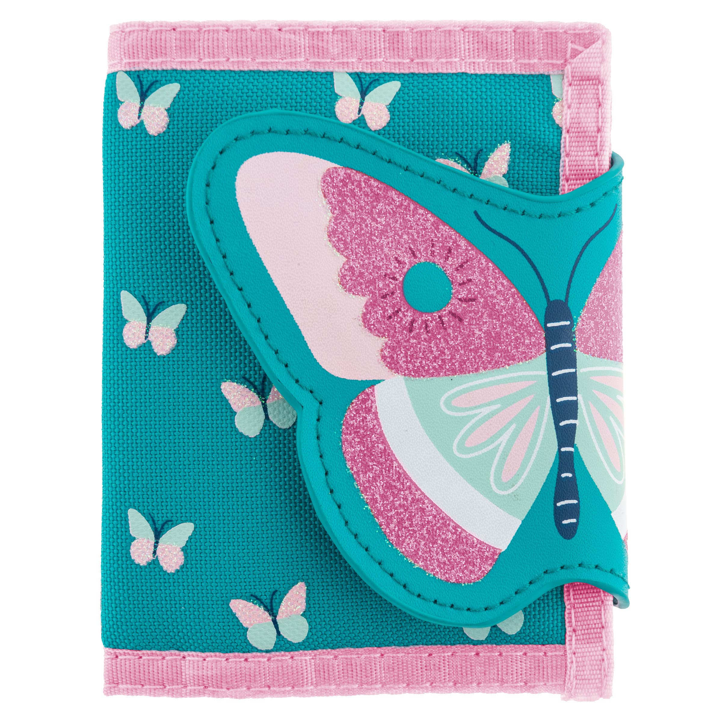 Stephen Joseph, Unisex Kids Toddler Wallet, Butterfly Floral