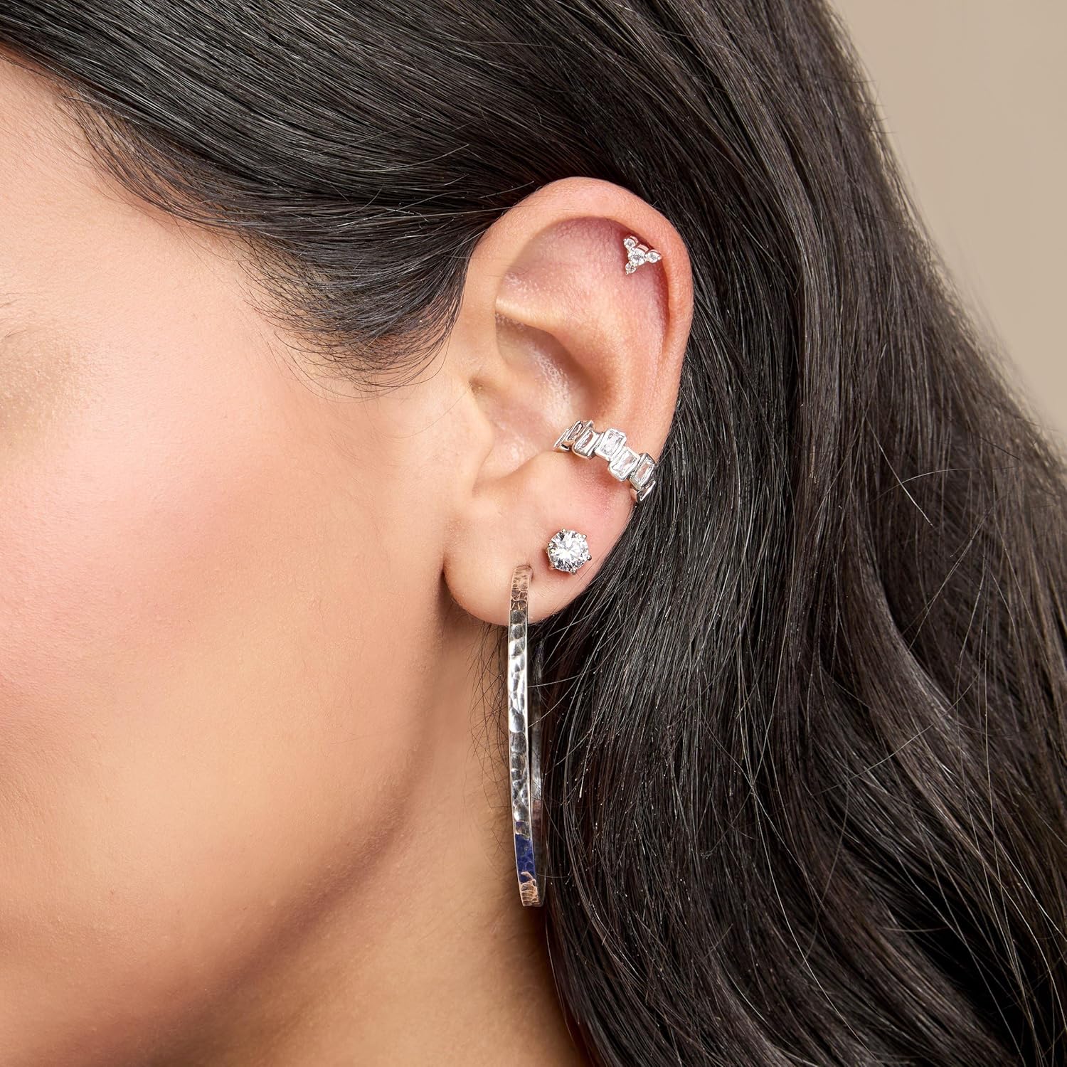 Silpada 'Glisten and Gleam' Cubic Zirconia Stud Earrings in Sterling Silver - Image 5